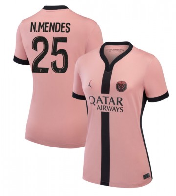 Paris Saint-Germain Nuno Mendes #25 Tredjetröja Dam 2024-25 Kortärmad